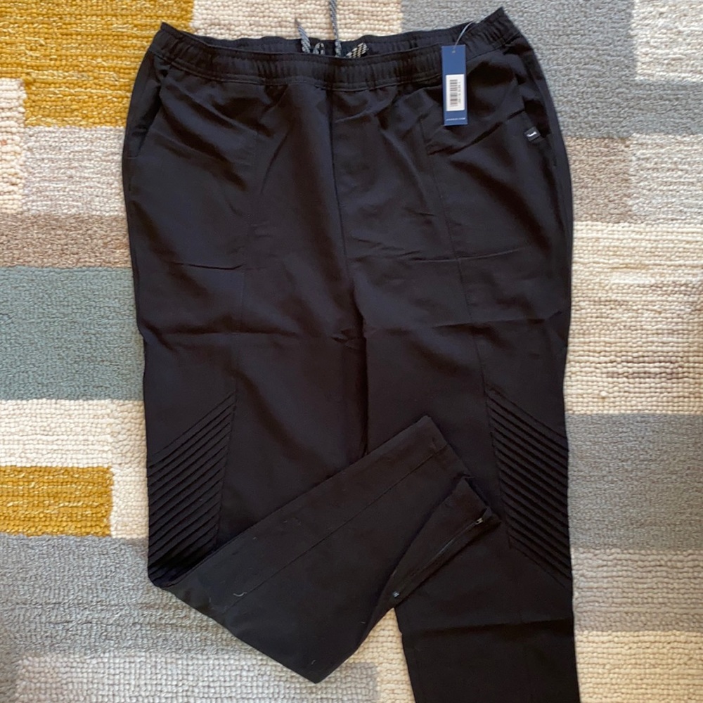 Jaanuu Moto style black scrub pants L